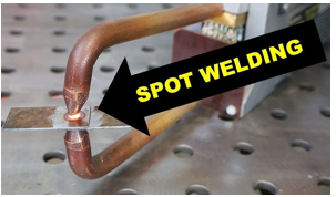 Be careful while spot welding - a spot welder can cause stabbing injuries.