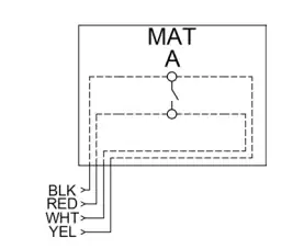 Internal Wiring Diagram of pressure-sensitive safety mat