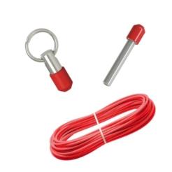 Wire rope switch kit with rope and attachments